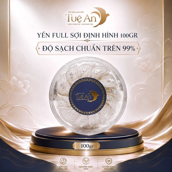Yến full sợi định hình 100gr Tuệ An