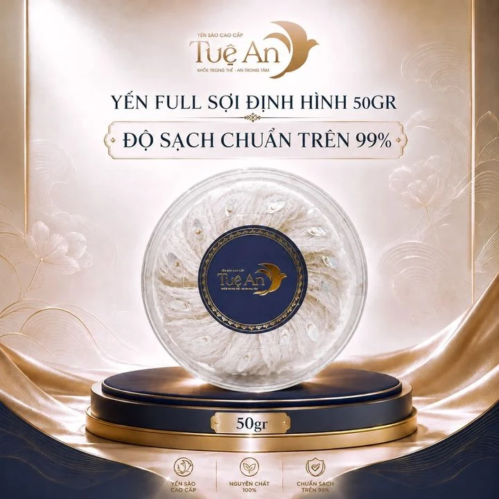 Yến full sợi định hình 50gr Tuệ An